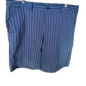 Tommy Bahama NWOT Nylon Seersucker Blue Pinstriped Golf Swim Shorts Men’s SZ 40